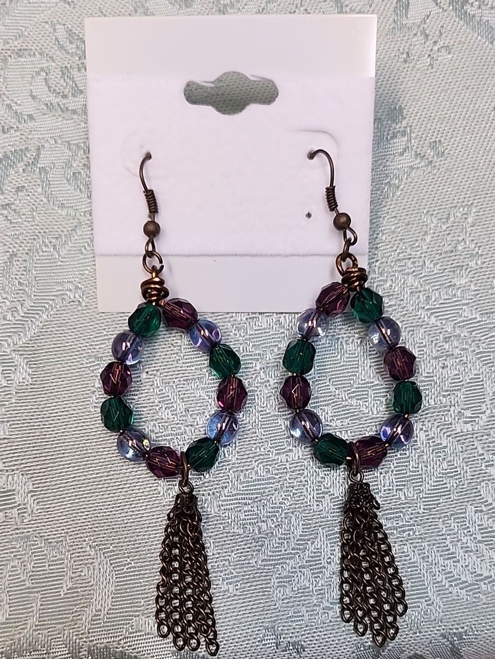 Antique Bronze Hoop Earrings!